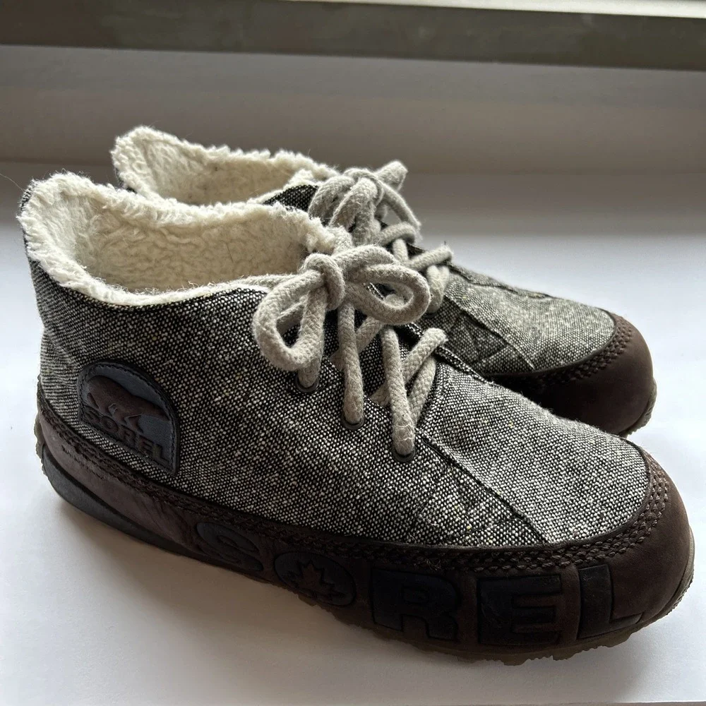 Sorel‎ Hailey Waterproof Fleece Lined Winter Boots Bark Tusk Womens EU 38 US 7
